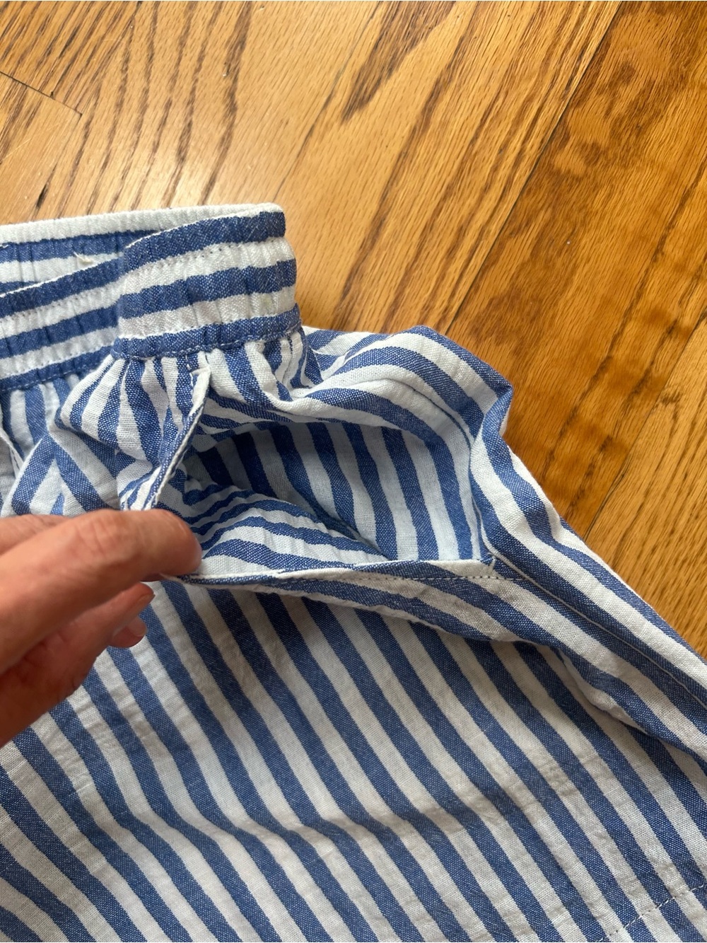 Striped Drawstring Shorts - Picture 3 of 8